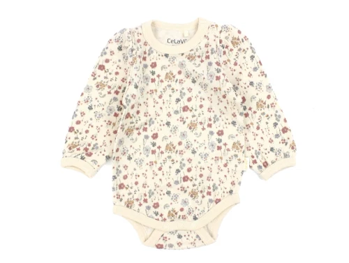 CeLaVi withered rose blomstret body uld/viskose